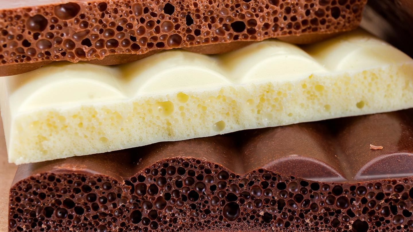 Aerated chocolate