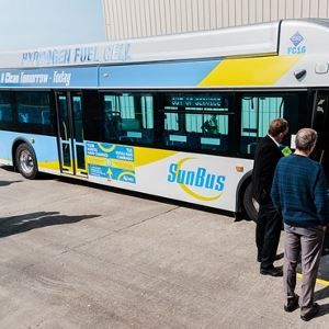 hydrogen bus demo