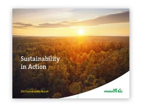 Cover of Air Products' 2023 Sustainability Report